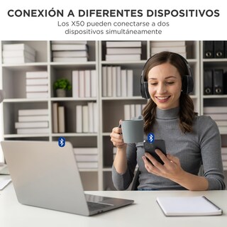 Foto 6 | Foto 6 | Xp Wer X50 Audífonos Diadema Bluetooth Súper Cómodos Hasta 12 Horas De Uso Sonido Cristalino Conexión A 2 Dispositivos Asis