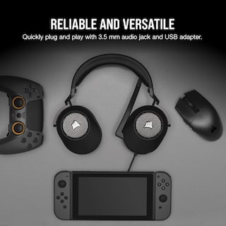 Foto 6 | Foto 6 | Corsair Hs65 Surround Auriculares Multiplataforma Con Cable Para Juegos - Sonido Envolvente Dolby 7.1 - Sonarworks Soundid -comp