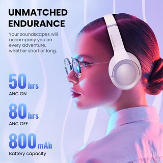 Foto 4 | Foto 4 | Auriculares Inalámbricos Focomylord L50 Anc Con Cancelación Activa De Ruido Modo Transparencia 80 H De Reproducción Micrófono