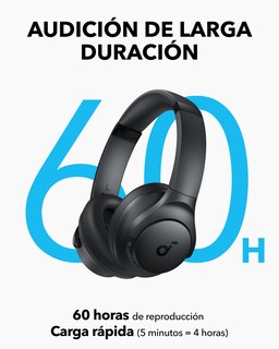 Foto 4 | Foto 4 | Soundcore By Anker Q11i Audífonos Inalámbricos Diadema Con Audio Hi-res Almohadillas Desmontables Botón De Graves Drivers Din
