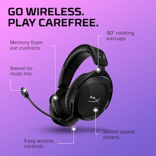 Foto 6 | Foto 6 | Hyperx Cloud Stinger 2 - Auriculares Inalámbricos Para Juegos – Compatibles Con Pc. Micrófono Con Cancelación De Ruido Cómoda E
