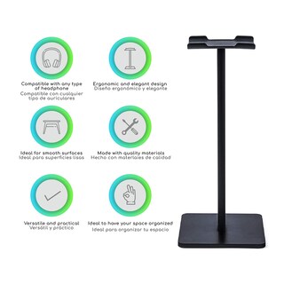 Foto 2 | Foto 2 | Lenfech Boldr Soporte Para Audífonos. Base Universal De Escritorio Para Auriculares. Organizador De Escritorio. Compatible Con H