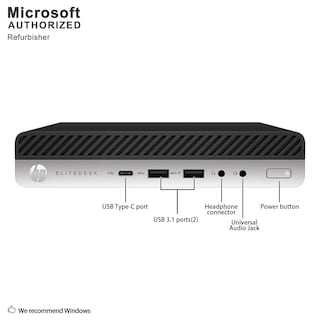 Foto 4 | Foto 4 | Hp Elitedesk 800 G3 Mini Computadora De Computadora Empresarial Con Monitor Fhd De 21.5 Pulgadas Paquete De Pc Core I5-7500 @3.