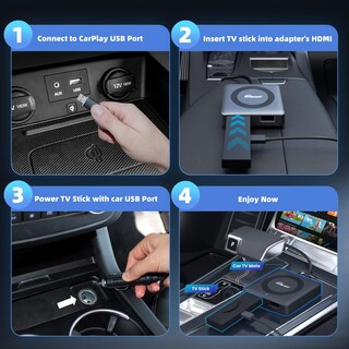 Foto 5 | Foto 5 | Ottocast Car Tv Mate Pro - Adaptador Carplay Inalámbrico - Convertidor Fire Tv Stick Para Auto - Compatible Con Switch Decodifi
