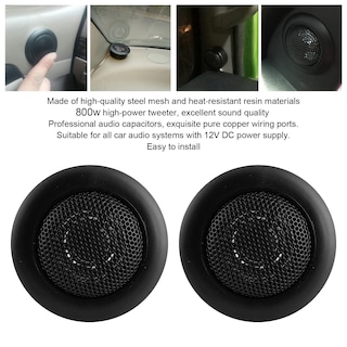 Foto 4 | Foto 4 | 2 Uds Altavoces De Coche Tweeter Reproductor De Música De Audio Pequeño Universal De Alta Potencia Mini Domo De Gran Potencia