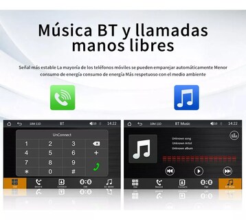 Foto 4 | Foto 4 | Finyqbet Pantalla Inalámbrica Estéreo Para Coche 7 Pulgadas Apple Carplay & Android Auto/mirror Link Ips Hd Pantalla Completa