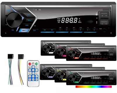Foto 1 | Foto 1 | Voxeast Auto Estereo Reproductor Bluetooth Mp3 Radio Manos Libres Fm Sd Aux Usb Música De Coche Luz Multicolores