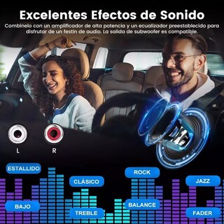 Foto 3 | Foto 3 | N++a Auto Estereo Bluetooth Mp3 Radio Manos Libres Fm Sd Aux Usb Luz Multicolores Reproductor Música De Coche