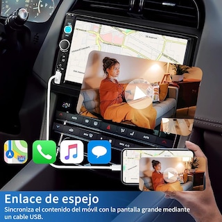 Foto 5 | Foto 5 | Finyqbet Estéreo Para Automóvil Pantalla Táctil Capacitiva De 7 Pulgada Autoestéreos Para Carro Con Cámara Trasera De 12 Led Blu
