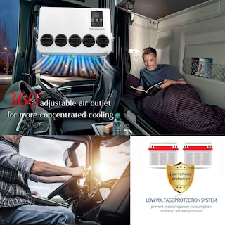 Foto 5 | Foto 5 | Hanaiette Gouku Eac1009.12.w - Acondicionador De Aire Acondicionado Eléctrico De 12 V Cc Unidad De Aire Acondicionado De Cabina