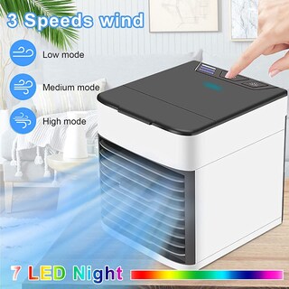 Foto 3 | Foto 3 | Sleppgo - Aire Acondicionado 3 En 1: Ventilador Purificador Humidificador Conexión Usb 7 Colores 3 Velocidades. Mini Aire Aco