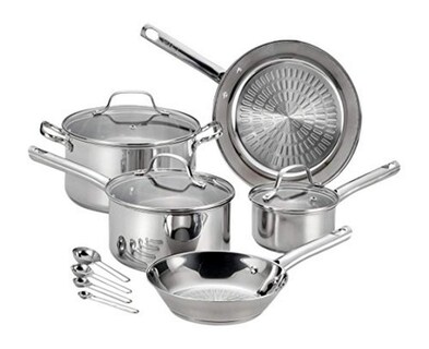 Foto 1 | Foto 1 | T-fal E760sc Performa Batería De Cocina De 12 Piezas Acero Inoxidable Plateado Manija De Acero Inoxidable Plateado 0 1