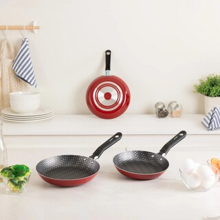 Foto 2 | Foto 2 | Juego De Sartenes Con Antiadherente Rojos