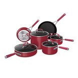 Ninja C29500 Foodi Neverstick Vivid Juego De Utensilios De Cocina De 10 Piezas Con Tapas Antiadherentes Duraderos Y Aptos Para
