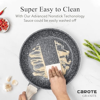 Foto 5 | Foto 5 | Carote Juegos De Batería De Cocina Antiadherentes De Granito 10 Piezas De Ollas Y Sartenes De Piedra (granito De Inducción)