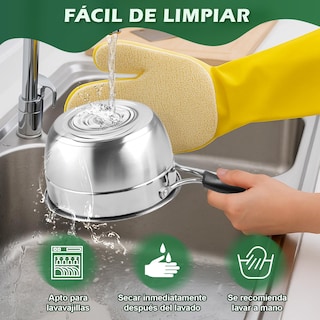 Foto 4 | Foto 4 | Novry Batería De Cocina De Acero Inoxidable De 20 Piezas Juego De Ollas Y Sartenes Antiadherentes Con Juego De Cuchillos Para E