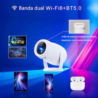 Foto 4 | Foto 4 | Oryu Proyector Portátil Mini Cañones Proyectores 4k Full Hdandroid 12 Bluetooth 2.4g/5g Wifi6 10000 Lúmenes Auto Keystone para