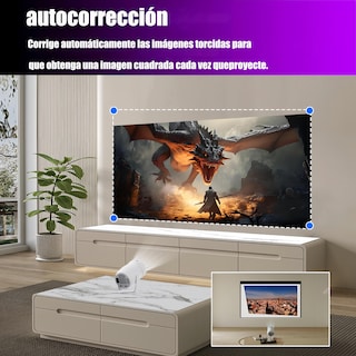 Foto 5 | Foto 5 | Oryu Proyector Portátil Mini Cañones Proyectores 4k Full Hdandroid 12 Bluetooth 2.4g/5g Wifi6 10000 Lúmenes Auto Keystone para