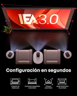 Foto 6 | Foto 6 | Nebula Mars 3 Air 1080p Proyector Portatil 400 Lúmenes Ansi Dolby Digital 2 Altavoces De 8 W 150 Pulgadas 2h30 De Tiempo De