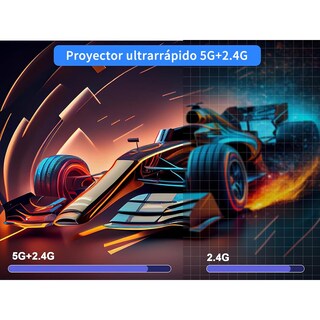 Foto 6 | Foto 6 | Finyqbet Mini Proyector Portátil Con Android Ultrarrapido 5g+2.4g Profesional 260ansli 8k Android Wifi Led Hd 10000 Lm,cine Pr