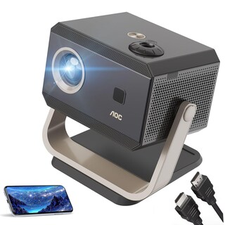 Foto 1 | Foto 1 | Aoc Proyector Portátil 4k Full Hd enfoque Automático corrección Trapezoidal Y Ángulo Ajustable con Wifi6 Y Bluetooth 15000 Lúmen