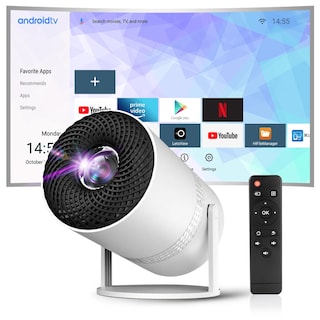 Foto 1 | Foto 1 | Proyector Wifi Proyector 4k Con Bluetooth 5.1 2.4g/5g Wifi 6 200 Ansi Sistema Incorporado Mini Proyector Portátil Con Usb Y