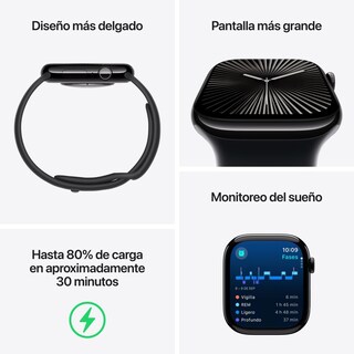 Foto 3 | Foto 3 | Apple Watch Series 10 Gps + Cellular Caja De Titanio Color Pizarra De 46 Mm Correa Estilo Milanés Color Pizarra - M/l