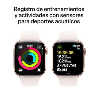 Foto 4 | Foto 4 | Apple Watch Series 10 Gps + Cellular Caja De Aluminio Color Oro Rosa De 42 Mm Correa Deportiva Rosa Rubor - S/m