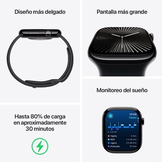 Foto 3 | Foto 3 | Apple Watch Series 10 Gps Caja De Aluminio Negro Azabache De 46 Mm Correa Loop Deportiva Color Tinta