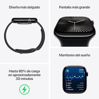 Foto 3 | Foto 3 | Apple Watch Series 10 Gps Caja De Aluminio Color Plata De 42 Mm Correa Loop Deportiva Azul Nube
