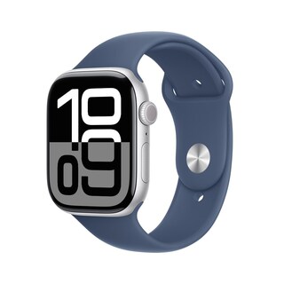 Foto 1 | Foto 1 | Apple Watch Series 10 Gps Caja De Aluminio Color Plata De 46 Mm Correa Deportiva Azul Denim - M/l