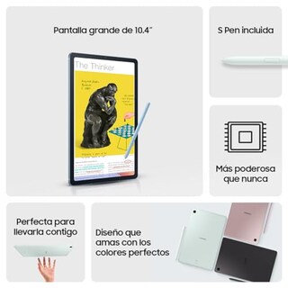Foto 2 | Foto 2 | Samsung Galaxy Tab S6 Lite 2024 Color Verde Claro Ram 4gb 128gb