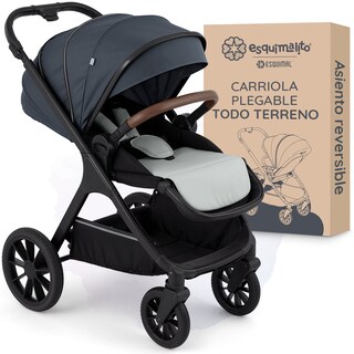 Foto 1 | Foto 1 | Carriola Para Bebé Esquimal Plegable Gris Con Toldo Impermeable Y Asiento Removible 360°