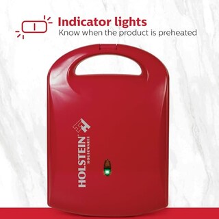 Foto 4 | Foto 4 | Holstein Housewares - Gofrera Antiadherente Con Forma De Corazón Roja - Hace 4 Gofres En Forma De Corazón En Minutos