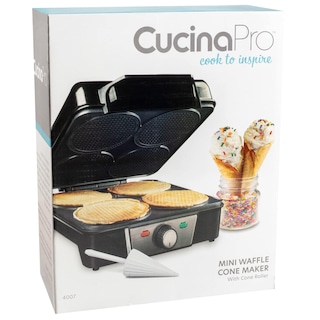 Foto 4 | Foto 4 | Mini Máquina Para Hacer Conos De Helado – Hornea 4 Mini Conos Caseros A La Vez Incluye Rodillo Moldeador – Hacer Divertido Post