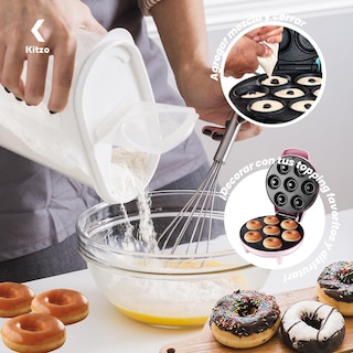 Foto 4 | Foto 4 | Maquina Para Hacer Donas - Maquina De Mini Donas - Donera - Antiadherente - Fácil De Limpiar - Ideal Para Emprender Negocio - Di
