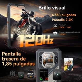 Foto 3 | Foto 3 | Cubot Celular Kingkong X Robusto Dual Sim 256 Gb 16 Gb Ram 10200mah Android 14 (negro)