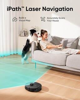 Foto 3 | Foto 3 | Eufy L60 Robot Aspiradora Y Trapeador Succión Ultra Fuerte 5000 Pa Navegación Ipath Láser Limpieza Profunda Ideal Para Pelo
