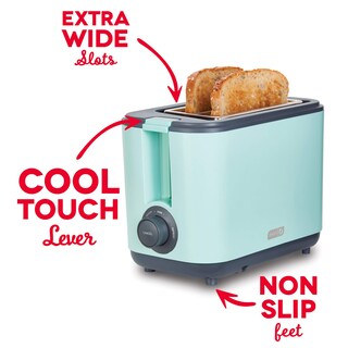 Foto 4 | Foto 4 | Dash 2 Slice Extra Wide Slot Easy Toaster With Cool Touch + Defrost Feature For Bagels Specialty Breads & Other Baked Goods -