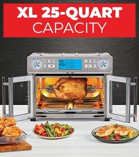 Foto 6 | Foto 6 | Emeril Lagasse Dual Zone 360 Air Freyer Oven Combo Con Puerta Francesa Comidas Extra Grandes De 25 Cuartos De Galón Para Cocina