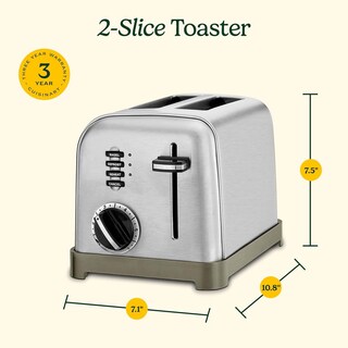 Foto 6 | Foto 6 | Cuisinart Corp Cpt-160bch - Tostadora Cromada De 2 Rebanadas