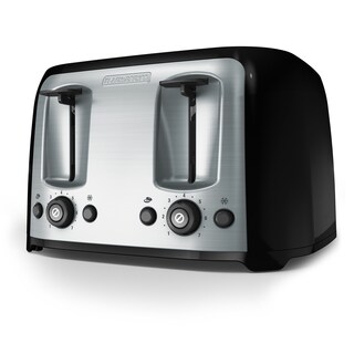 Foto 1 | Foto 1 | Black+decker Tostador De 4 Rebanadas Ranuras Extra Anchas 7 Ajustes De Sombra 1400 Vatios Botones Congelados Y Bagel Select