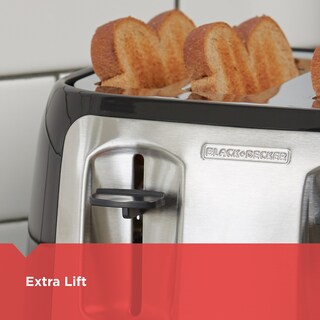Foto 5 | Foto 5 | Black+decker Tostador De 4 Rebanadas Ranuras Extra Anchas 7 Ajustes De Sombra 1400 Vatios Botones Congelados Y Bagel Select