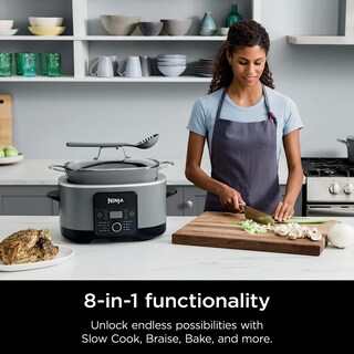 Foto 3 | Foto 3 | Ninja Mc1001 Foodi Possiblecooker Pro 8.5 Quart Multi-cooker With 8-in-1 Slow Cooker Pressure Cooker Dutch Oven & More Glass