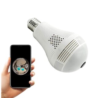 Foto 1 | Foto 1 | Bombilla Cámara Cámara Wifi De 360° Con Audio Bidireccional 1080p Hd Cámara De Seguridad Wifi Inalámbrica Con Visión Nocturna