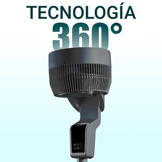 Foto 3 | Foto 3 | Ventilador De Pedestal Silencioso 360 Grados Color Negro I Marca Björn I Control Remoto I Pantalla Táctil I 3 Velocidades I Aspa