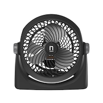 Navia Cen-1010 Ventilador Escritorio O Piso 3 Velocidades Cabezal 360° Silencioso Y Potente Negro 10''