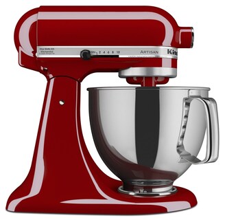 Foto 1 | Foto 1 | Kitchenaid Artisan Batidora De Pie Con Protector Vertedor Rojo (empire Red) 4.73 L