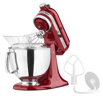 Foto 3 | Foto 3 | Kitchenaid Artisan Batidora De Pie Con Protector Vertedor Rojo (empire Red) 4.73 L