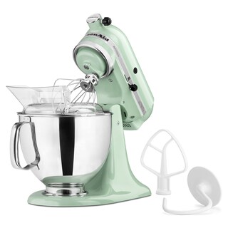 Foto 2 | Foto 2 | Kitchenaid Artisan Batidora De Pie Con Protector Vertedor Verde (pistachio) 4.73 L